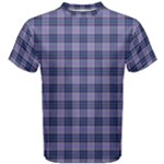 Purple Plaid Tartan 1 Men s Cotton T-Shirt