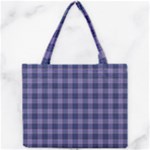 Purple Plaid Tartan 1 Mini Tote Bag