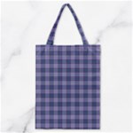 Purple Plaid Tartan 1 Classic Tote Bag