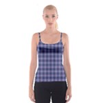 Purple Plaid Tartan 1 Spaghetti Strap Top