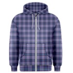 Purple Plaid Tartan 1 Men s Zipper Hoodie