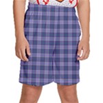 Purple Plaid Tartan 1 Kids  Basketball Shorts