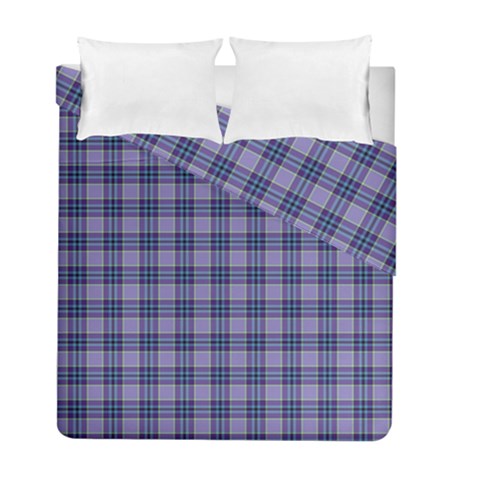 Purple Plaid Tartan 1 Duvet Cover Double Side (Full/ Double Size) from ArtsNow.com