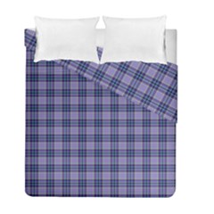 Purple Plaid Tartan 1 Duvet Cover Double Side (Full/ Double Size) from ArtsNow.com