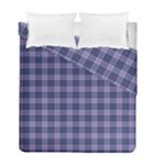 Purple Plaid Tartan 1 Duvet Cover Double Side (Full/ Double Size)