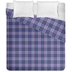 Purple Plaid Tartan 1 Duvet Cover Double Side (California King Size) from ArtsNow.com