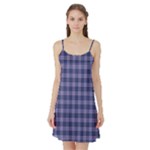 Purple Plaid Tartan 1 Satin Night Slip