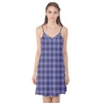 Purple Plaid Tartan 1 Camis Nightgown 