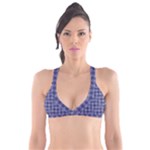 Purple Plaid Tartan 1 Plunge Bikini Top