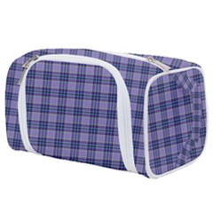 Purple Plaid Tartan 1 Toiletries Pouch from ArtsNow.com