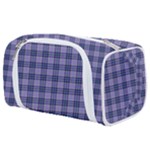 Purple Plaid Tartan 1 Toiletries Pouch