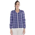 Purple Plaid Tartan 1 Women s Windbreaker