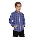 Purple Plaid Tartan 1 Kids  Windbreaker