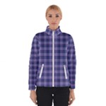 Purple Plaid Tartan 1 Women s Bomber Jacket