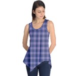 Purple Plaid Tartan 1 Sleeveless Tunic