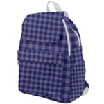 Purple Plaid Tartan 1 Top Flap Backpack