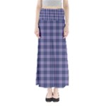 Purple Plaid Tartan 1 Full Length Maxi Skirt