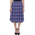 Purple Plaid Tartan 1 Classic Midi Skirt