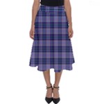 Purple Plaid Tartan 1 Perfect Length Midi Skirt