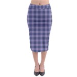 Purple Plaid Tartan 1 Midi Pencil Skirt