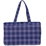 Purple Plaid Tartan 1 Canvas Work Bag