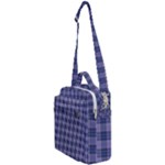 Purple Plaid Tartan 1 Crossbody Day Bag