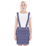 Purple Plaid Tartan 1 Braces Suspender Skirt