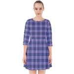 Purple Plaid Tartan 1 Smock Dress