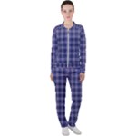 Purple Plaid Tartan 1 Casual Jacket and Pants Set