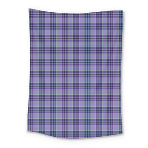 Purple Plaid Tartan 1 Medium Tapestry from ArtsNow.com