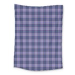 Purple Plaid Tartan 1 Medium Tapestry