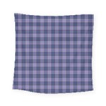 Purple Plaid Tartan 1 Square Tapestry (Small)