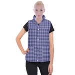 Purple Plaid Tartan 1 Women s Button Up Vest