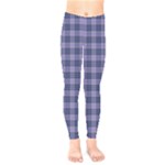 Purple Plaid Tartan 1 Kids  Leggings