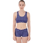 Purple Plaid Tartan 1 Work It Out Gym Set