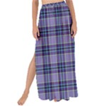 Purple Plaid Tartan 1 Maxi Chiffon Tie-Up Sarong