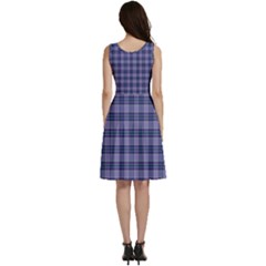 Sleeveless V-Neck Skater Dress with Pockets 