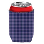 Purple Plaid Tartan 1 Can Holder