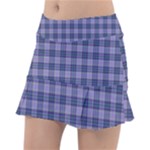 Purple Plaid Tartan 1 Classic Tennis Skirt