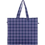 Purple Plaid Tartan 1 Canvas Travel Bag