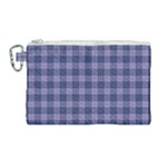 Purple Plaid Tartan 1 Canvas Cosmetic Bag (Large)