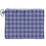 Purple Plaid Tartan 1 Canvas Cosmetic Bag (XXL)