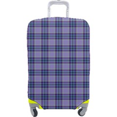 Purple Plaid Tartan 1 Luggage Cover (Large) from ArtsNow.com