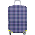 Purple Plaid Tartan 1 Luggage Cover (Large)