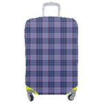 Purple Plaid Tartan 1 Luggage Cover (Medium)