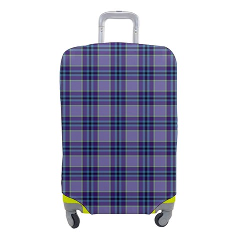 Purple Plaid Tartan 1 Luggage Cover (Small) from ArtsNow.com