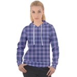 Purple Plaid Tartan 1 Women s Overhead Hoodie