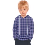 Purple Plaid Tartan 1 Kids  Overhead Hoodie