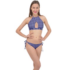 Cross Front Halter Bikini Set 