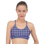 Purple Plaid Tartan 1 Basic Training Sports Bra